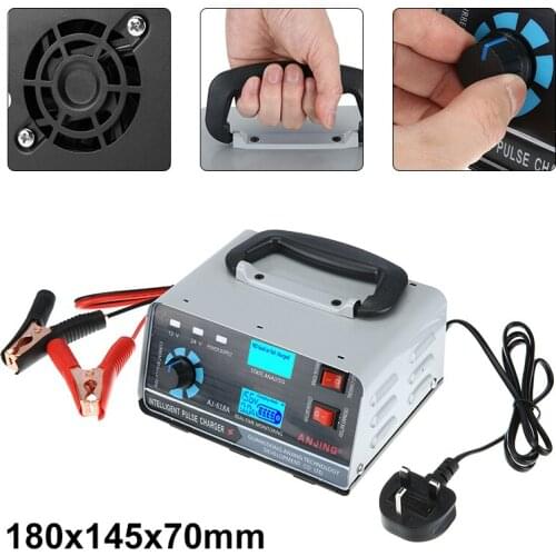 Mayitr 1pc 12V/24V Smart Automotive Battery Charger 400W 40A Trickle Smart Pulse Repair For Car Truck Boat Motorcycle