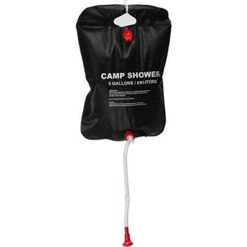 Camping Shower Bag 5 Gallon/20L Solar Heating Bag Portable Washer Water Storage Bathing Bag for Car Outdoor Hiking Picnic