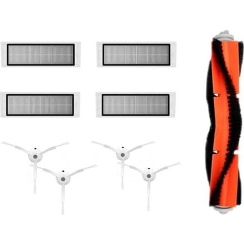 Main Brush+HEPA Filter+Mop Cloth For Xiaomi Roborock S50 S51 S55 S5 S6 Accessories Xiaomi Vacuum Cleaner Spare Parts