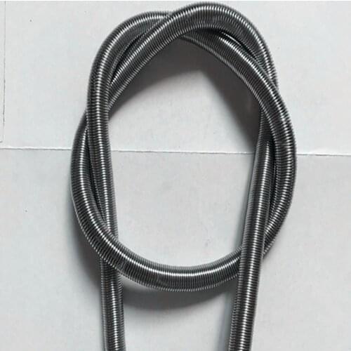 1pcs 304 stainless steel tension spring long tensile tension protection tube protection spring wire diameter 1mm length 1000mm