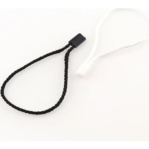 100Pcs/set 175mm Clothes Tag Rope Lanyard Bold Cotton Line Rope Card Buckle Lacing Snap Button Hand Threading Hanging Grain