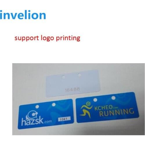 200pc/lot reusable waterproof pvc uhf rfid shoetag two holes for passive sports timing running race competition