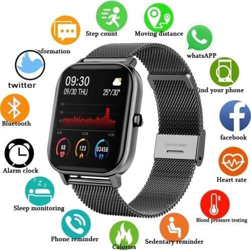 2020 New Smart Watch Mens Sport Heart Rate Monitor Waterproof Fitness Smart Watches Men Women Smartwatch For Android iOS Xiaomi
