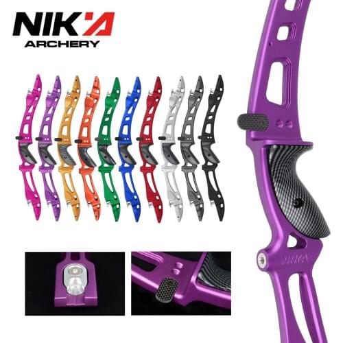 25" Bow Riser ILF CNC Traditional Recurve Bows Right Handle Archery Hunting ET-8 RH Recurve Bow Riser 10 colors