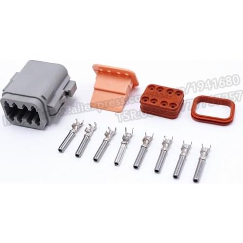 8 Pins Enhanced Seal Waterproof Auto Connector Plug Male AT-DT Type Connectors DT06-8S