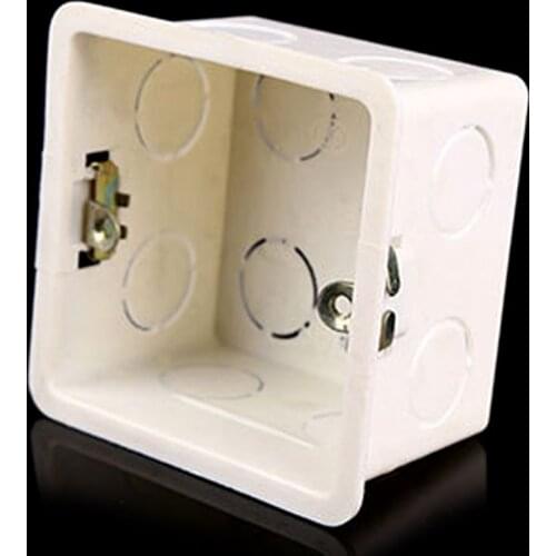 80x80 PVC Junction Box Wall Mount Cassette For Switch Socket Base Switch Bottom N0HB