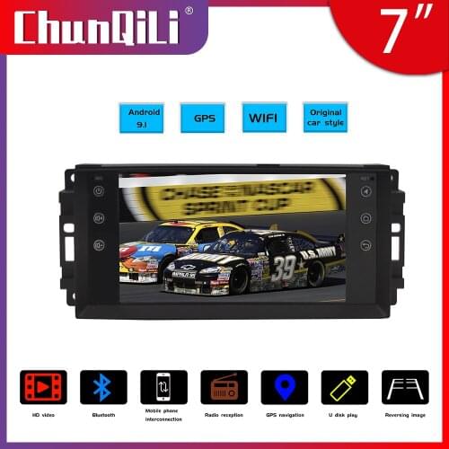ChunQiLi 2 Din Android Car Radio Bluetooth Audio Stereo GPS Navigation WIFI Bluetooth Player FM 2Din Auto Autoradio For JEEP