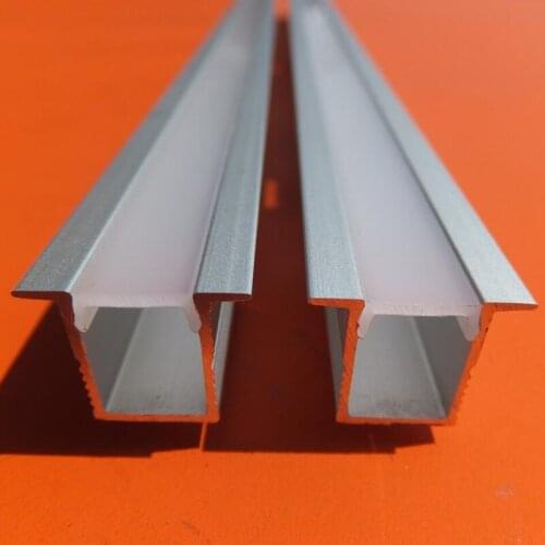 Free Shipping high quality aluminum profile with cover and plastic end caps 2m/pcs 80m/lot