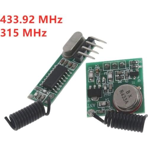 Wireless Decoding Remote Control Switch Transmitter Module 433.92 MHz 315 MHz Learning RF Receiver Superheterodyne AK119