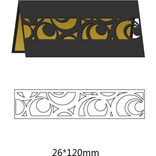 DIY Creative Paper Crafts Rectangle Metal Cutting Dies for Greeting Cards Photo Album Cut Dies Frames and Covers 2.6*12cm