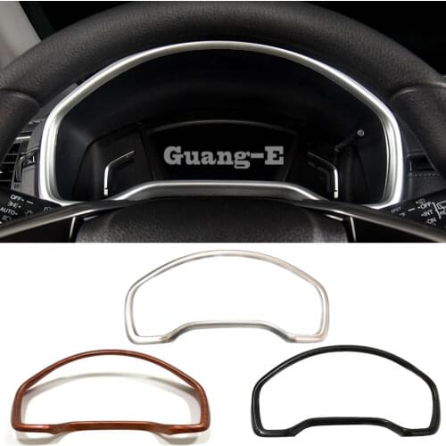 For Honda CRV CR-V 2017 2018 2019 2020 Car ABS Chrome Garnish Detector Dashboard Meter Instrument Panel Gauge Frame Moulding