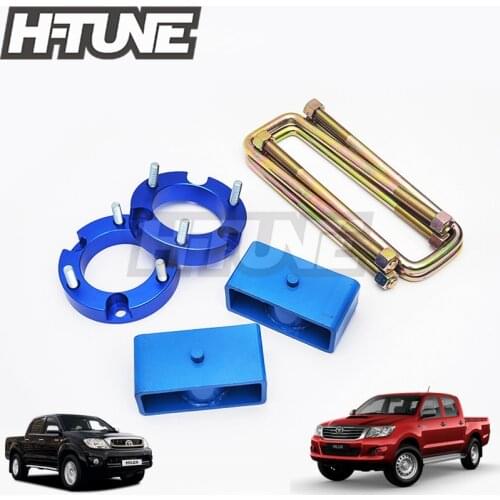 H-TUNE 4x4 Accesorios 32mm Front Strut Spacer 51mm Rear Suspension Block Lift Kit 4WD For Hilux Vigo SR5 SR6 05-14