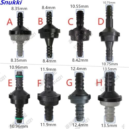 ID6 ID8 ID10 one way valve one-way 90 degree auto Fuel line quick connector plastic fittings auto parts for for car 10pcs a lot