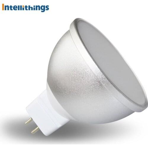 12 V GU5.3 Bulb Work with Alexa Echo Google Home Home Automation RGBW 2.4G WIFI APP Voice Timer Dimmer Control MR16