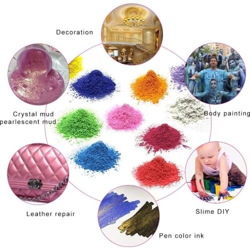 10g Epoxy Resin Dye pearl Mica PowderMetallic Pigments Set for Lip Gloss, Makeup, Shimmer Body Butter, Soap Making ,Fine Arts