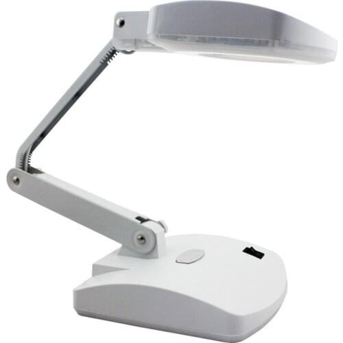 Magnification 3X 8X 56 LED Illuminated Table LED Newspaper Reading Magnifier Repairing Magnifying Glass with Lamp Led Lights