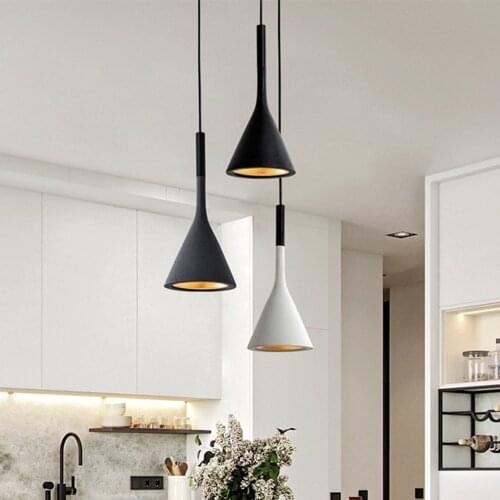 Nordic Modern Led Chandelier Kitchen Lamps Bars Family Bedrooms Hanging Lamps Chandeliers Coffee Shops Without Bulb