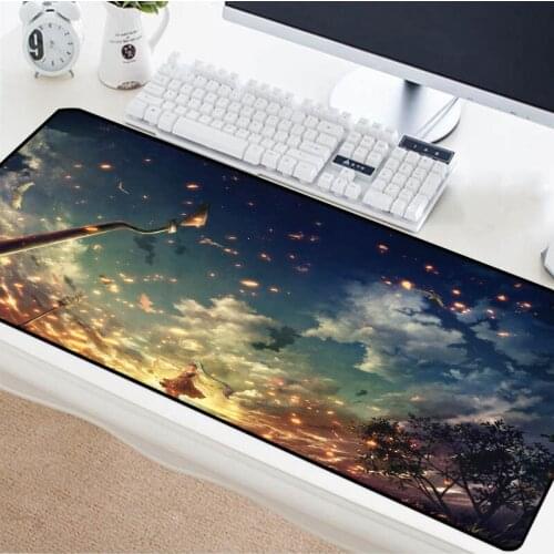 Mairuige Scenery Series Table Mat Anime Sky Pattern Keyboard Pad High Quality Non-slip Rubber Mouse Pad