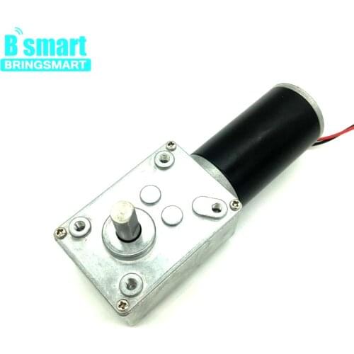 Wholesale A58SW31ZY Worm Gear Motor 24v 7-470r/min 12v volt Dc Micro Reversed Motor 6v High Torque Robot Electric Motor D Shaft