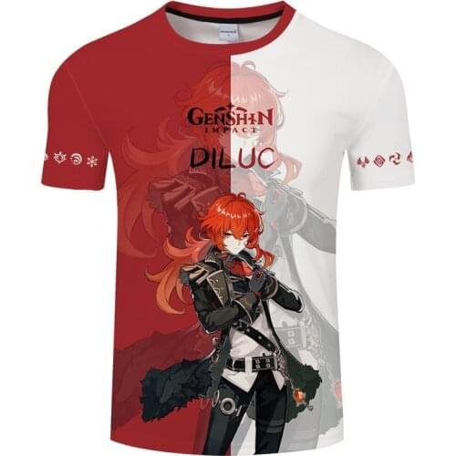 2021 anime print graphic T-shirts Summer round neck breathable Tshirt New mens shirts Loose fashion t-shirt Streetwear tops