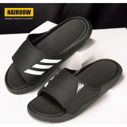Non-slip couple home soft bottom odor-proof thick-bottomed sand beach word sand slippers anti-slip wear-resistant increase