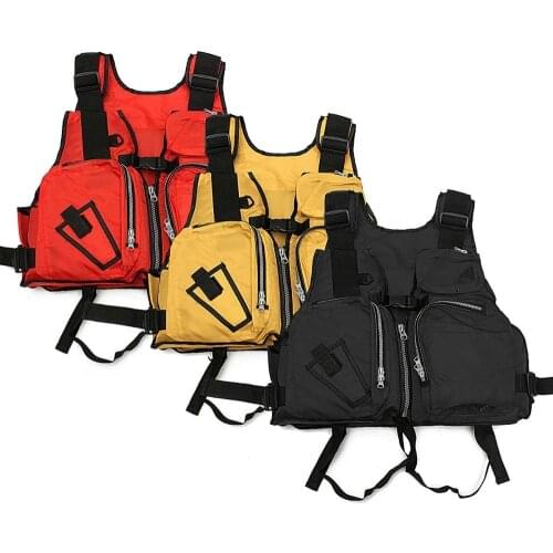 Nylon Adult kids adjustable Life Vest Jacket Swimming Boating Ski Drifting Life Vest with Whistle Water Sports