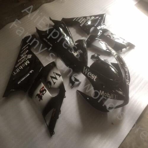 New Fairing Kit for KAWASAKI Ninja ZX6R 636 05 06 ZX 6R 2005 2006 zx6r WEST black white Motorcycle Fairing set