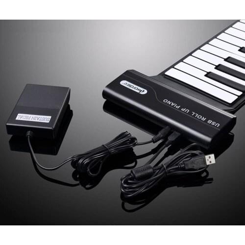 Portable 88 key international standard Flexible Roll Up Piano Foldable Keyboard Hand-rolling Piano Adult children Handscroll