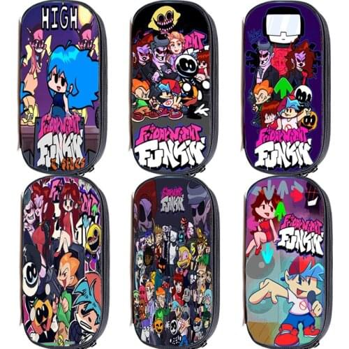 Hot Game Friday Night Funkin Pencil Bag Cartoon Penci Cases Anime Girls Cosmetic Case Boys School Pen Case Supplies Pencil Pouch