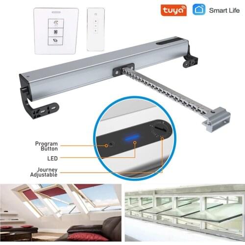 110v 240V WIFI Tuya Chain Adjustable Window actuator Smart Home with Remote control Optional