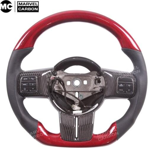 100% Real Carbon Fiber Steering Wheel for Jee-p Wrangler Compass Customized