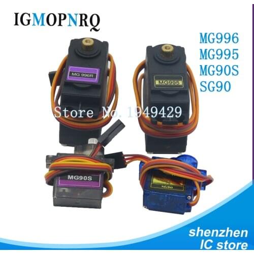 10PCS SG90 MG90S MG995 MG996 Servo Metal Gear for Model Helicopter Boat For UNO DIY