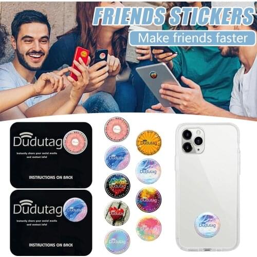 Smart Mobile Stickers One-Click Smart Personal Business Cards Decorative Digital Cards Party Dating Patch Mobile Dating Sticker