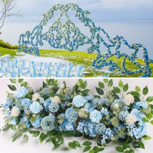 50\100CM Artificial peony Rose Row Flower Wedding Background Fake Flower Wall Decoration DIY Wedding Arch Arrangement