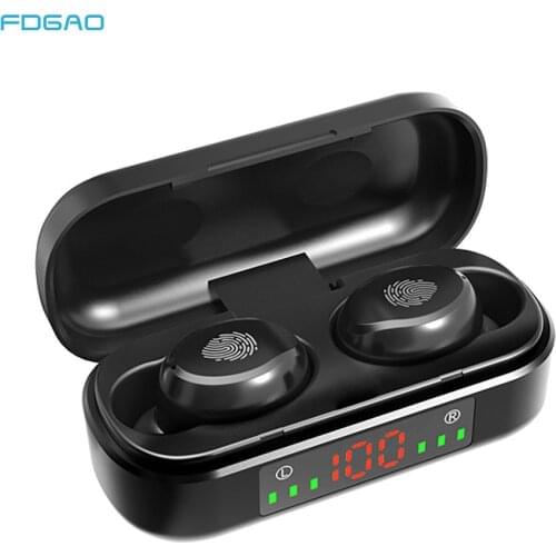 Mini TWS for Bluetooth 5.0 Earphones Wireless Headphones 9D Hifi Stereo Sports Waterproof Headset Earbuds In-Ear With Microphone