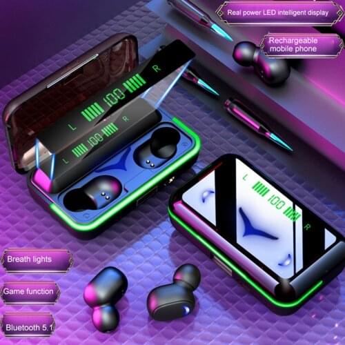 TWS Bluetooth 5.1 Earphones 3500mAh Charging Box Wireless Headphone 8D Stereo Sports Waterproof Earbuds Headsets With Microphone