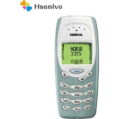 Nokia 3315 Refurbished-Original Unlocked Mobile Phone Unlocked 3315 TriBand Camera Bluetooth Smartphone Cell Phone Free shipping