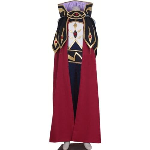 2017 Code Geass knight of seven Cosplay Costumes Mens Cloak Tuxedo Halloween Party Suit - Any Size