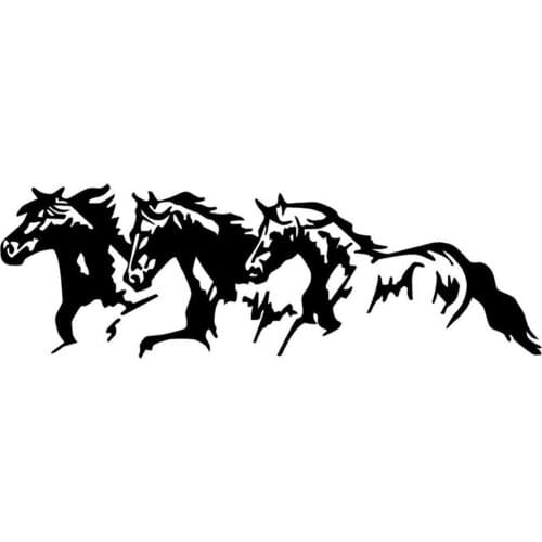 2021 Running Horses Fashion Car Vehicle Self-Adhesive Sticker Waterproof Decal Decor