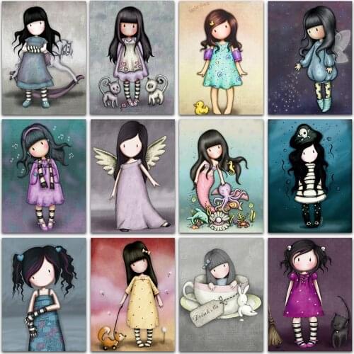 5D DIY Diamond Painting Cartoon Girl princess Full Square&Round Diamond embroidery Cross stitch Diamond mosaic Paint Home Decor