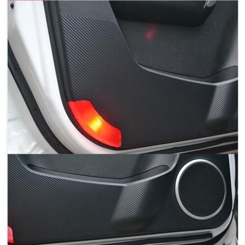 Car styling FOR 2008-2014 Chevrolet CAPTIVA Inside Carbon Door Protection Cover Kick Scratch Protect 4P\set