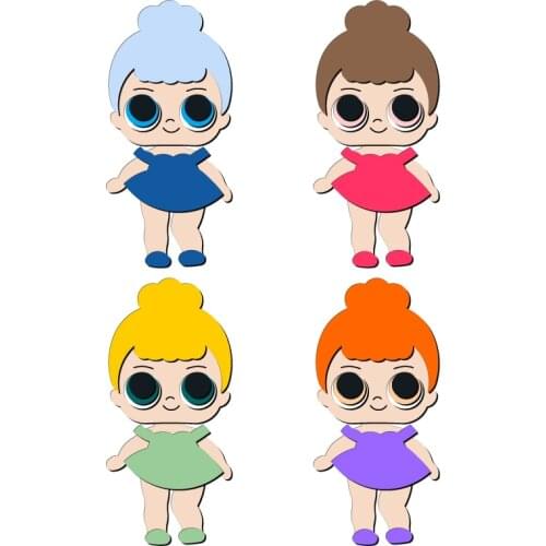 New Girls Wooden die Scrapbooking C-169-1 Cutting Dies