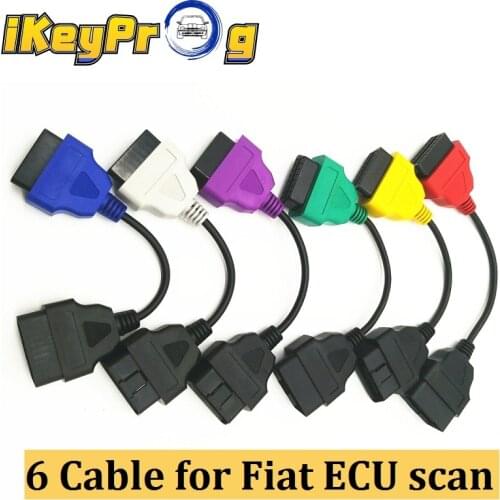 For Fiat ECU 6/4/3PCS Adapter Cables for FIAT ECU Scan & Multiecuscan Fiat ECUSCAN OBD2 Connector Diagnostic Cable