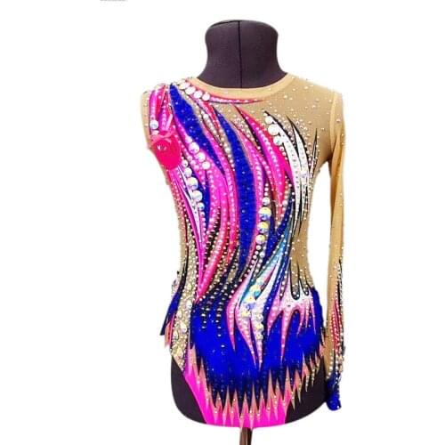 Competion Gymnastics Skating Leotard Woman Artistic Custom Rhythmic Gymnastics Dresses