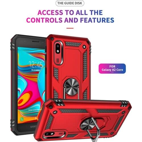 For Samsung Galaxy A2 Core SM-A260F Case Magnet Car Ring Stand Holder Cover for Samsung A2 A 2 Core A2Core A260F 5.0" Funda Capa