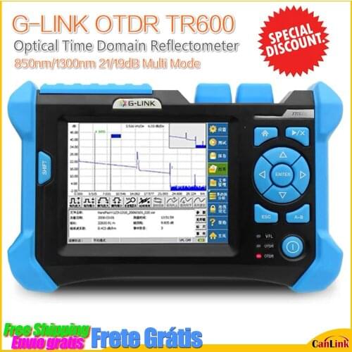 G-LINK TR600 OTDR Mulltimode Optical Time Domain Reflectometer 850|1300nm 21|19dB SC,FC,LC/UPC Aviliable APC customized)