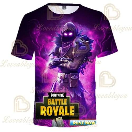 Boys/Girls Fortnite Fashion 3D T-Shirts Summer Short Sleeve Children Clothing Cartoon Print Baby Clothes Kids T Shirt