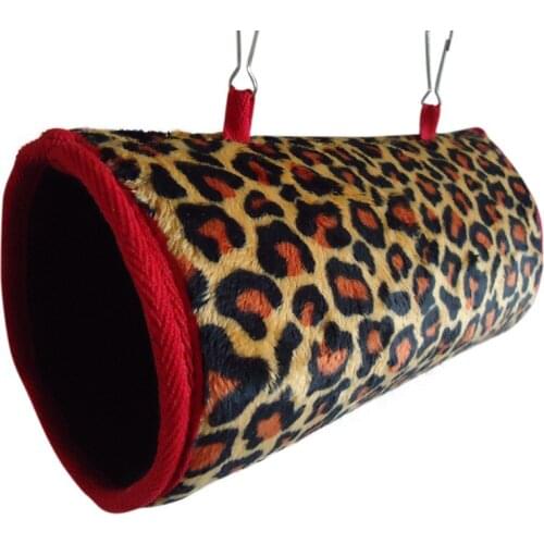 Small Pet Birds Hanging Bed Toy Parrot Squirrel Warm Tunnel Hammock House Swing Nest Shed Rat Hamster Squirrel Bed House