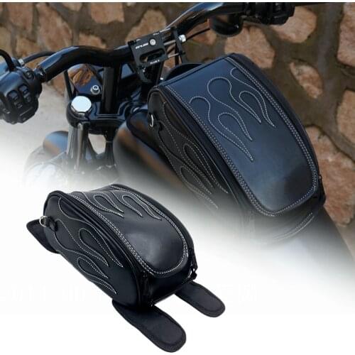 Motorcycle tank bag oil fuel tank bag motorbike saddle bag For Honda Yamaha Suzuki Kawasaki Harley Sportster XL 883 XL1200