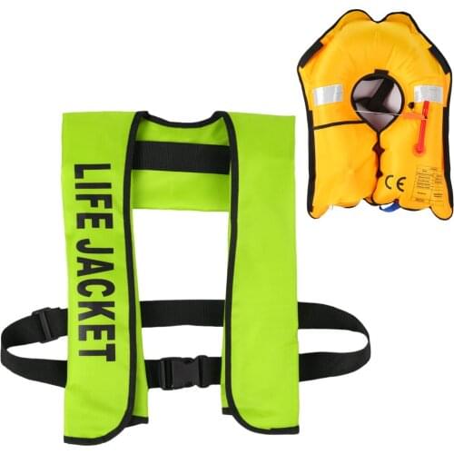 Kayak Inflatable Life Jacket Adult Life Vest Water Sports Swimming Fishing Survival Jacket Man Jacket Polyester Life Vest
